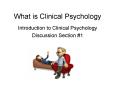What is Clinical Psychology PowerPoint PPT Presentation
