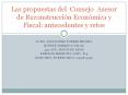 Las propuestas del  Consejo  Asesor de Reconstrucciуn Econуmica y Fiscal: antecedentes y retos PowerPoint PPT Presentation
