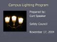 Campus Lighting Program PowerPoint PPT Presentation