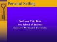 Personal Selling PowerPoint PPT Presentation