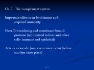 Ch. 7. The complement system