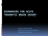 Biomarkers for Acute Traumatic Brain Injury