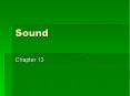 Sound PowerPoint PPT Presentation