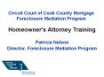 Circuit Court of Cook County Mortgage Foreclosure Mediation Program PowerPoint PPT Presentation