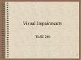 Visual Impairments PowerPoint PPT Presentation