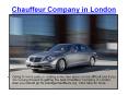 Chauffeur Company in London PowerPoint PPT Presentation