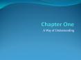 Chapter One PowerPoint PPT Presentation