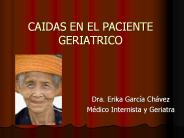 CAIDAS EN EL PACIENTE GERIATRICO