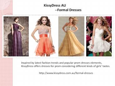 KissyDress AU's Formal Dresses