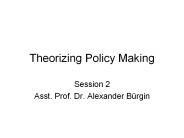 Theorizing Policy Making