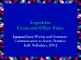 Exposition Cause-and-Effect Essay PowerPoint PPT Presentation
