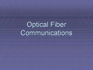 Optical Fiber Communications