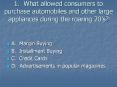 1. What allowed consumers to purchase automobiles and other PowerPoint PPT Presentation
