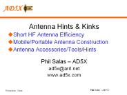 Antenna Hints & Kinks