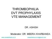 THROMBOPHILIA  DVT PROPHYLAXIS     VTE MANAGEMENT