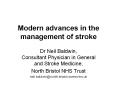 Modern advances in the management of stroke PowerPoint PPT Presentation
