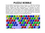 playing online game: Puzzle Bubble Shooter