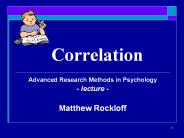 Correlation
