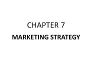 CHAPTER 7 MARKETING STRATEGY * * * * * * * GERBER S