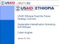 USAID Ethiopia Feed the Future Strategy Overview Sustainable Intensification Workshop, ILRI Ethiopia Cullen Hughes PowerPoint PPT Presentation