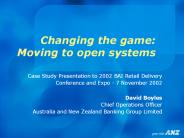Changing the game: Moving to open systems