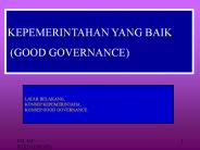 KEPEMERINTAHAN YANG BAIK