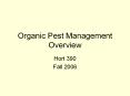 Organic Pest Management Overview PowerPoint PPT Presentation