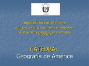 CБTEDRA:  Geografнa de Amйrica