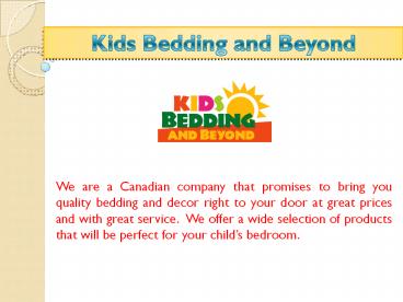 Kids Bedding And Beyond