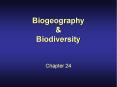 Biogeography & Biodiversity PowerPoint PPT Presentation