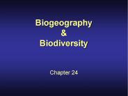 Biogeography