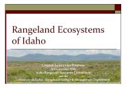 Rangeland Ecosystems of Idaho
