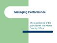Managing Performance PowerPoint PPT Presentation