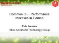 Common C++ Performance Mistakes in Games PowerPoint PPT Presentation