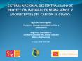 SISTEMA NACIONAL DESCENTRALIZADO DE PROTECCIУN INTEGRAL DE NIСAS NIСOS Y ADOLESCENTES DEL CANTON EL GUABO. PowerPoint PPT Presentation