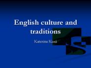 English culture and traditions