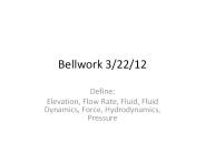 Bellwork 3/22/12