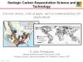 Geologic Carbon Sequestration Science and Technology PowerPoint PPT Presentation