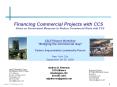 Financing Commercial Projects with CCS Views on Government Measures to Reduce Commercial Risks with CCS PowerPoint PPT Presentation