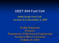 UEET 604 Fuel Cell PowerPoint PPT Presentation