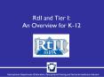 RtII and Tier I: An Overview for K-12 PowerPoint PPT Presentation