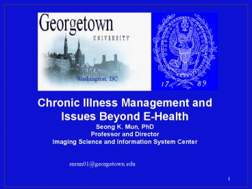 Washington, DC Chronic Illness Management and Issues Beyond