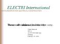 ELECTRI International THE FOUNDATION FOR ELECTRICAL PowerPoint PPT Presentation