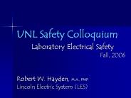 UNL Safety Colloquium