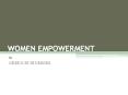WOMEN EMPOWERMENT PowerPoint PPT Presentation