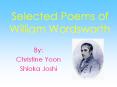 Selected Poems of William Wordsworth PowerPoint PPT Presentation