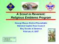 A Scout is Reverent: Religious Emblems Program