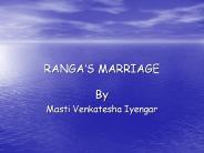 RANGA’S MARRIAGE
