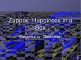 Zappos: Happiness in a Box PowerPoint PPT Presentation