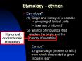 Etymology – etymon PowerPoint PPT Presentation